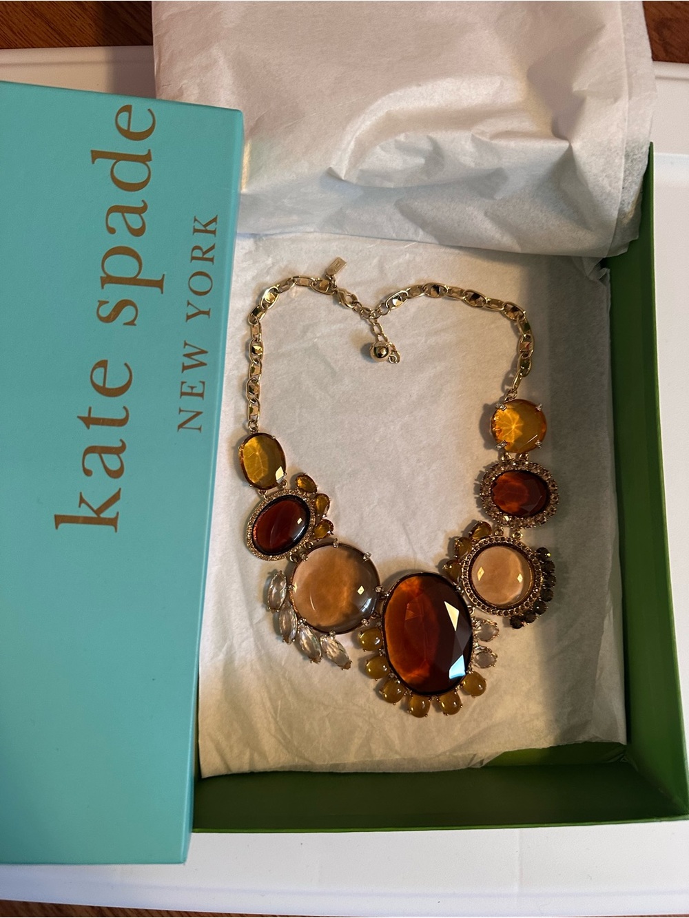 kate spade New York Crystal crystal ORCHESTRA HALL Statement necklace
